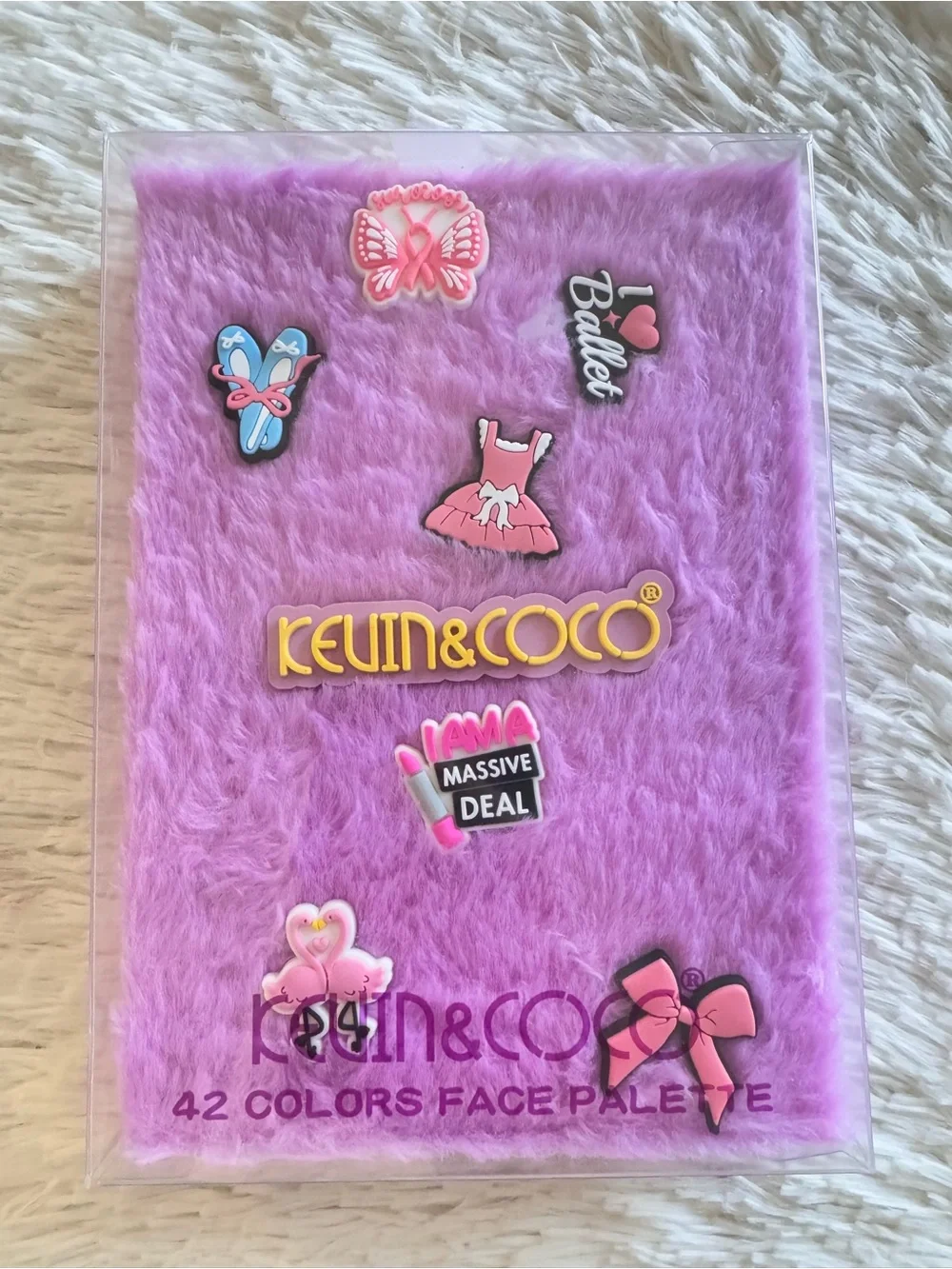 Kevin & coco Pink Fuzzy 48 colors face palette- Ballet Theme eyeshadow contour